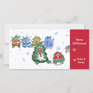Kort för tecknadKiwigod jul