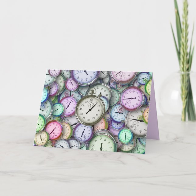 kort för tidbiethälsning (Framsida)