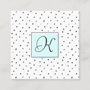 Kort för tidsbeställning för Monogram för