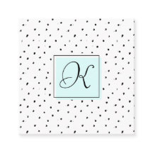 Kort för tidsbeställning för Monogram för