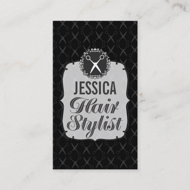 Kort för tidsbeställning för stylist för (Framsida)