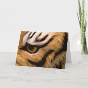Kort för tigerfotohälsning