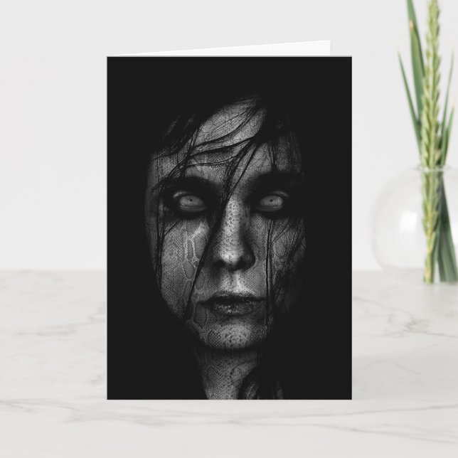 Kort för träskdemonhälsning (Framsida)