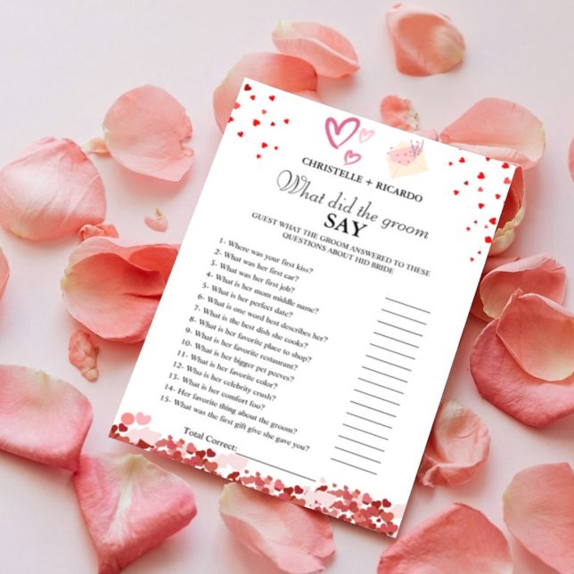 Kort för trivia-möhippa i Briom & Groom (Skapare uppladdad)