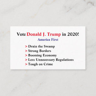 Kort för trumf 2020