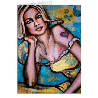 Kort för tryck "för piratflicka" konst