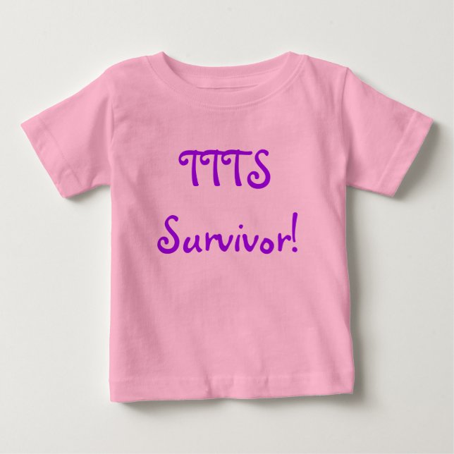 Kort för TTTS-överlevandespädbarn Tee (Framsida)