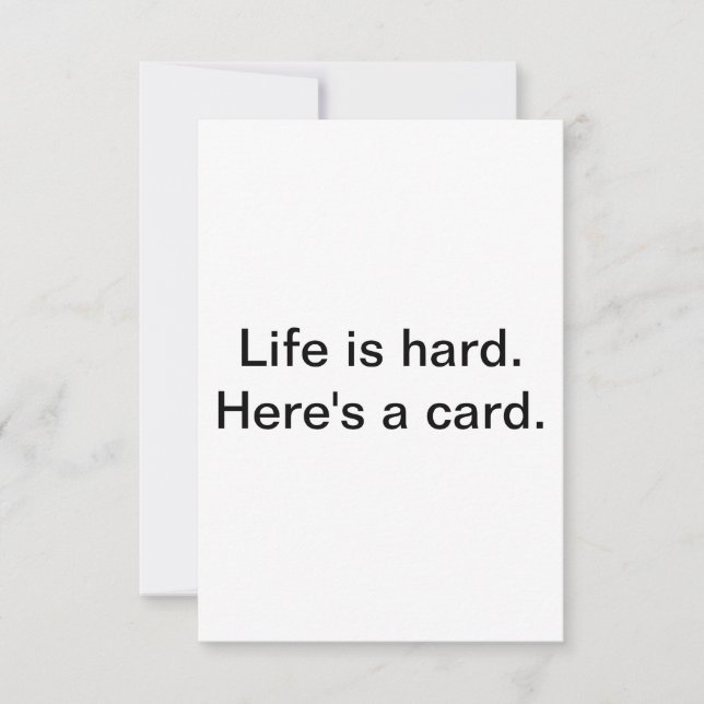 Kort för tuff. (Framsida)