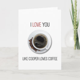 Kort för Twin Peaks-kaffe Valentines day