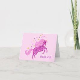 Kort för Unicornfödelsedagtack