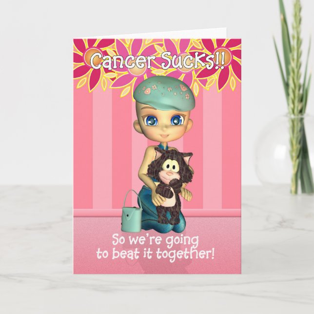 Kort för uppmuntran av cancersockor (Framsida)