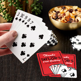 Kort för uppspelningskort i Casino Poker Birthday Casinokort