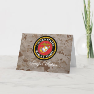 Kort för USMC Digital Camo Semper Fidelis
