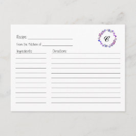 Kort för utandning av Lilac Blommigt