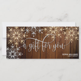 Kort för utfärdande av intyg om Guld Snö-julkort