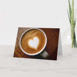 Kort för valentin för kaffeälskareanpassade