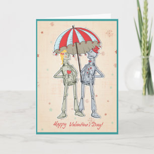 kort för valentines day för tinmanrobotar