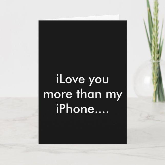 kort för valentines för iPhoneiLove appy (Framsida)