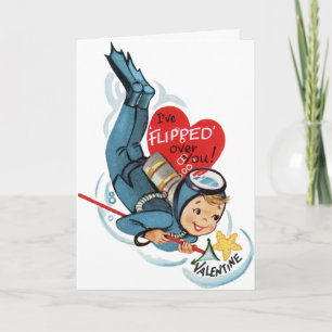 Kort för Valentineser för Retro Cute Disver