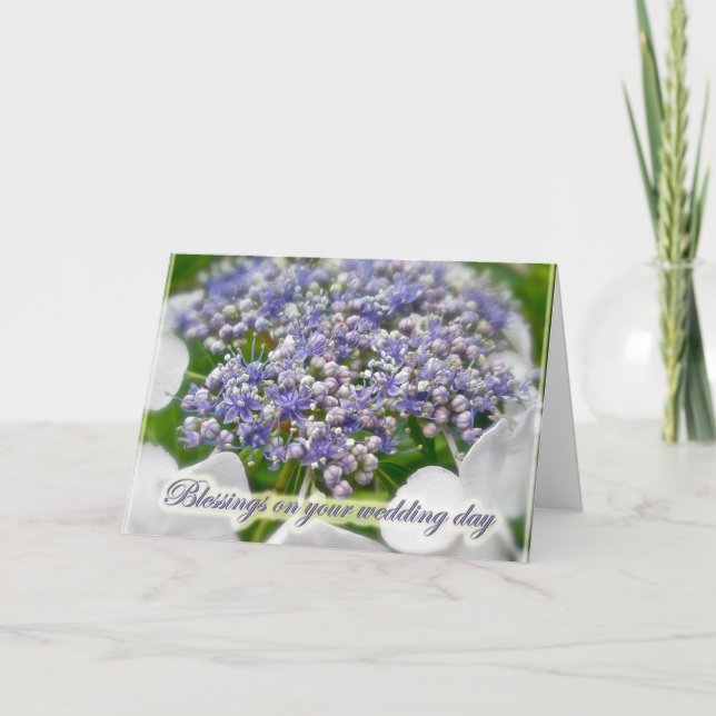 Kort för välsignelser för bröllop för (Framsida)