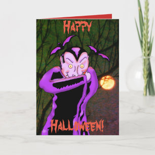 Kort för vampyrHalloween hälsning