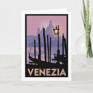 Kort för Venedig affischhälsning