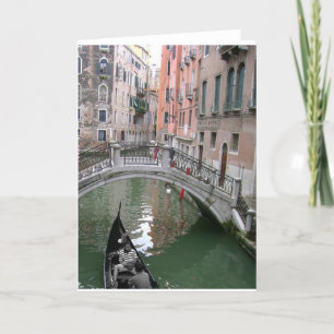 Kort för Venedig gondolhälsning