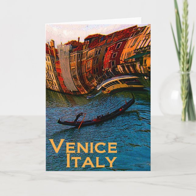 Kort för Venedig italienhälsning (Framsida)