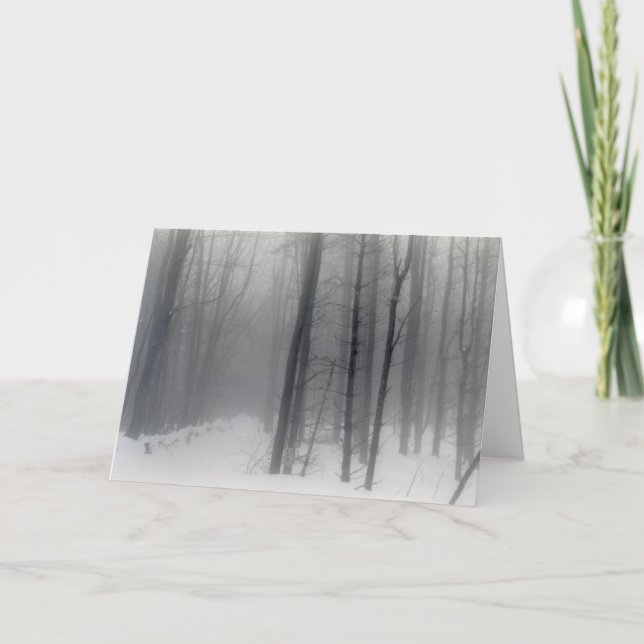 Kort för Vermont snöig skogenhelgdag (Framsida)
