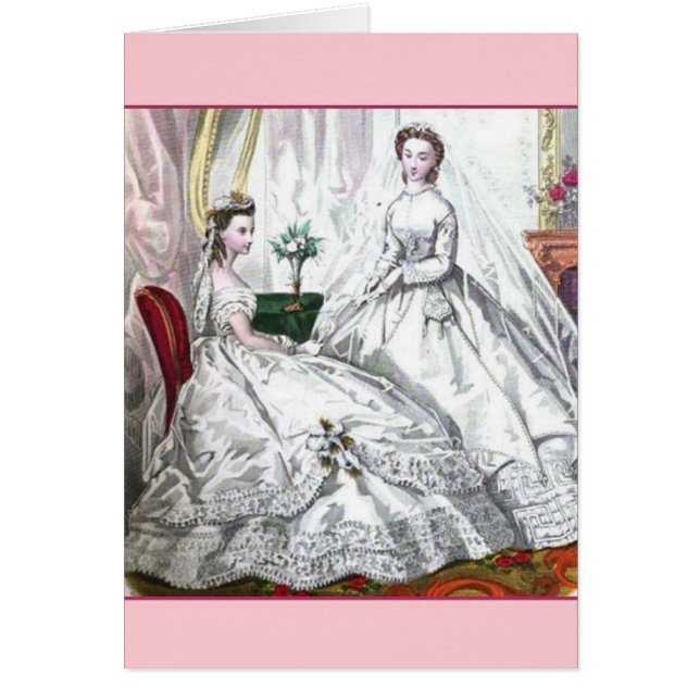 Kort för Victorianbrudbröllop (Framsidan)