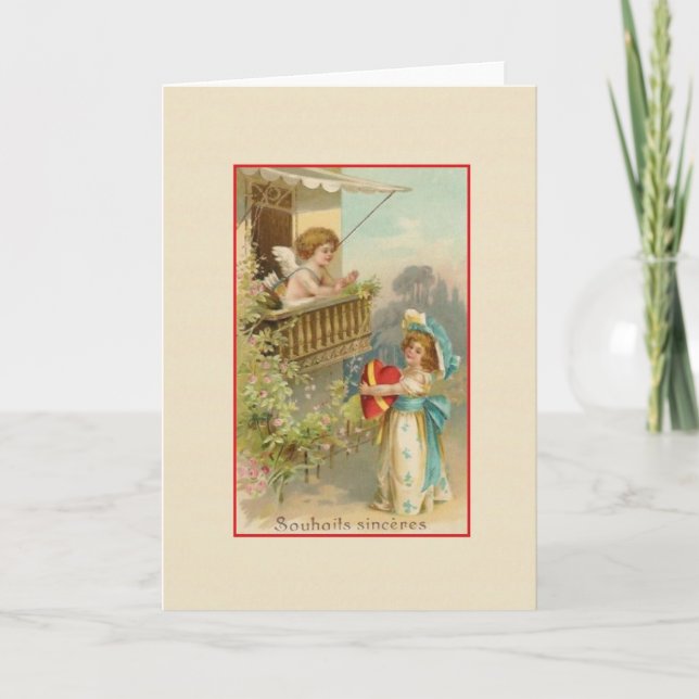 Kort för VictorianSouhaits Sincères franskt (Framsida)