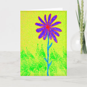 Kort för vildblommahälsning