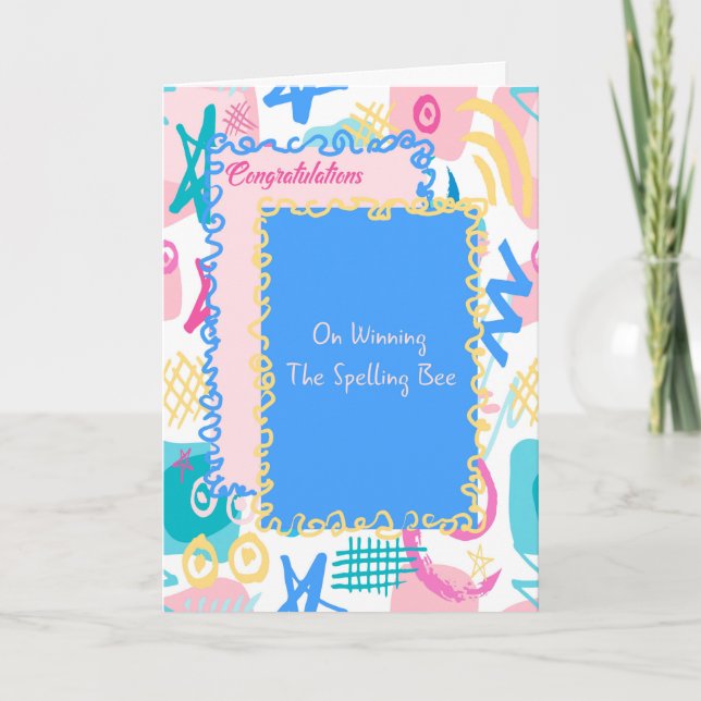 Kort för vinnande av stavningshandboken (Framsida)