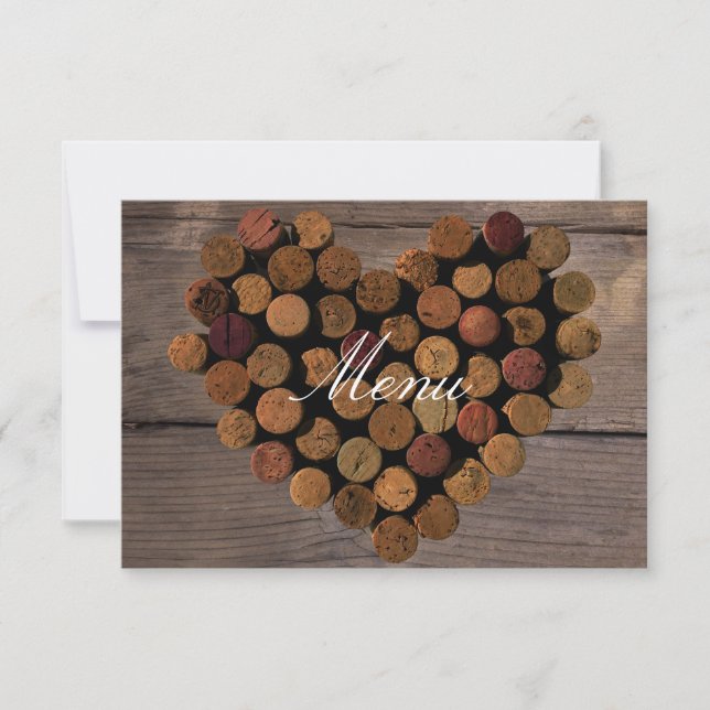 Kort för vinprovtagningsmeny #2 (Framsida)