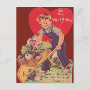 kort för vintage Retro Valentine Card