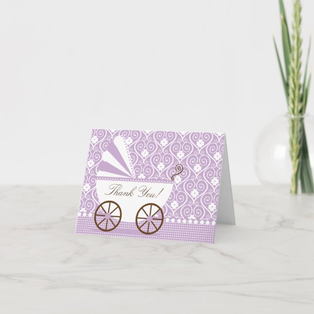 Kort för vintagebarnvagntackkort (Framsida)