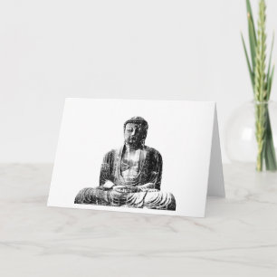 Kort för vintageBuddha hälsning