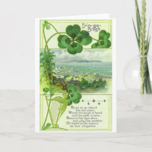 Kort för vintageEmerald Isle St Patrick dag