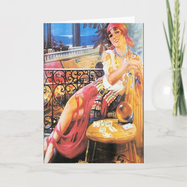 Kort för vintageförmögenhetkassör (Framsida)