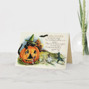 Kort för vintageHalloween Myth