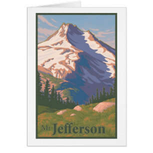 Kort för vintageMt. Jefferson