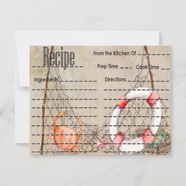 Kort för vintagens fiskekort (Framsida)