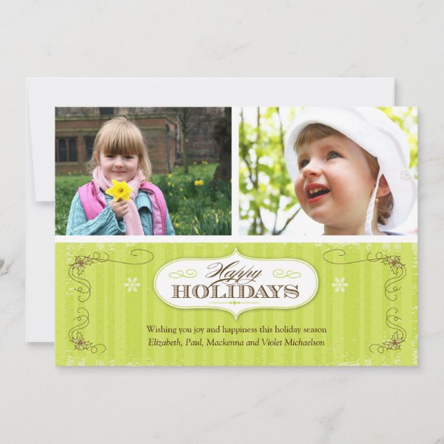 Kort för vintagerandhelgdag (Framsida)