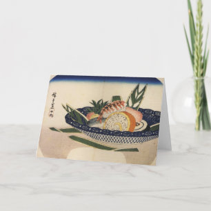 Kort för vintageSushihälsning