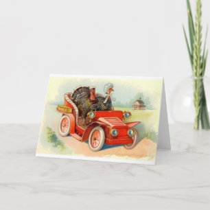 Kort för vintagethanksgivinghälsning