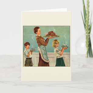 Kort för vintagethanksgivingTurkiet hälsning