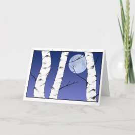 Kort för vinterbjörkSolstice/Yule