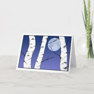 Kort för vinterbjörkSolstice/Yule