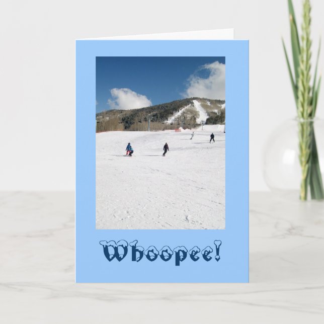 Kort för vinterhelgdagäventyr (Framsida)