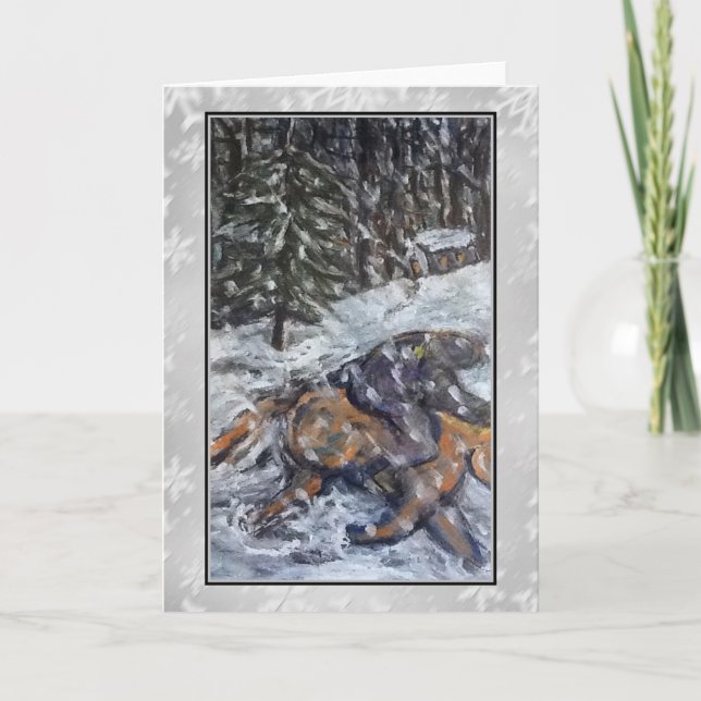 Kort för vinterrittkonst (Framsida)